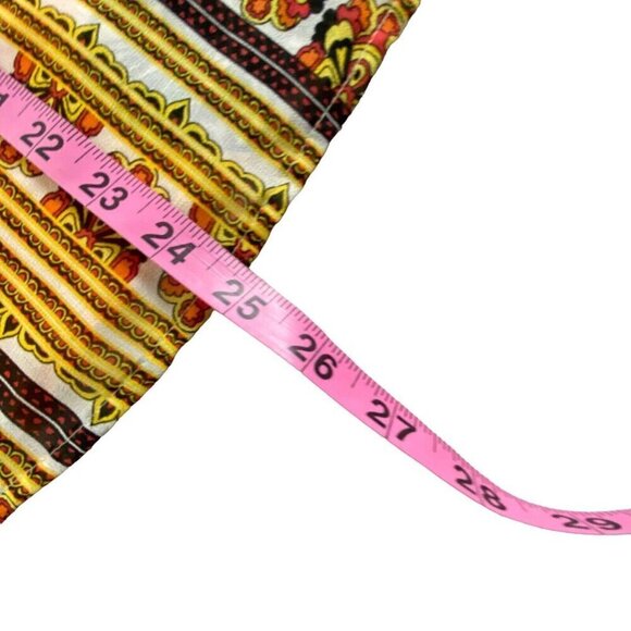 FIG & FLOWER Anthropologie Pullover V Neck Blouse Multicolor Orange L 81-14 - Picture 14 of 14